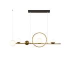 Lustre Pendente Led Stellar Preto Moderno Com 3 Cores De Luz