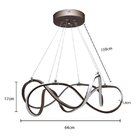 Lustre Pendente Led Tep Marrom 2083 Nordecor