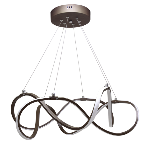 Lustre Pendente Led Tep Marrom 2083 Nordecor