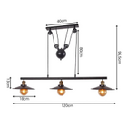 Lustre Pendente Loft Retrô Nordic Luminária Prato Moderno Ind