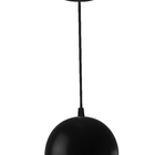 Lustre Pendente Lowcost Bola Pequena Alumínio 15cm Preto