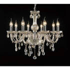 Lustre Pendente Lu-016 8 Lâmpadas Conhaque Mais Luz