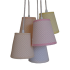 Lustre Pendente Luminária  Arabescos Tecidos Soft Colors Bivo