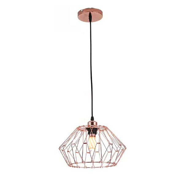 Lustre Pendente Luminaria Ajustavel Metal Aramado Design Mode