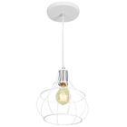 Lustre Pendente Luminária Aladim Aramado Branco