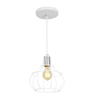 Lustre Pendente Luminária Aladim Aramado Branco