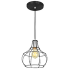 Lustre Pendente Luminária Aladim Aramado Preto