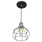 Lustre Pendente Luminária Aladim Aramado Preto
