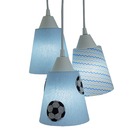 Lustre Pendente Luminária Bebê Bola De Futebol Bivolt