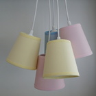 Lustre Pendente Luminária Cacho 5 Cúpulas Candy Colors