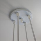 Lustre Pendente Luminária Cacho Cilíndrico Listras E Triângul