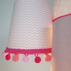 Lustre Pendente Luminária Cacho Pompom Tons De Rosa Bivolt