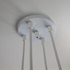 Lustre Pendente Luminária Cacho Tecidos Corações Vermelho E B