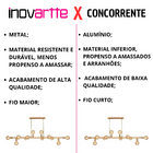 Lustre Pendente Luminária Dourado Gold Sputnik Moderno Retrô