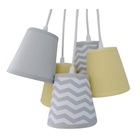 Lustre Pendente Luminária Estampada Chevron Bivolt