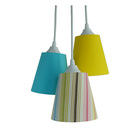 Lustre Pendente Luminária Moderna Cacho Colorido Bivolt