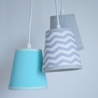 Lustre Pendente Luminária Piquet E Chevron E Tiffany Bivolt