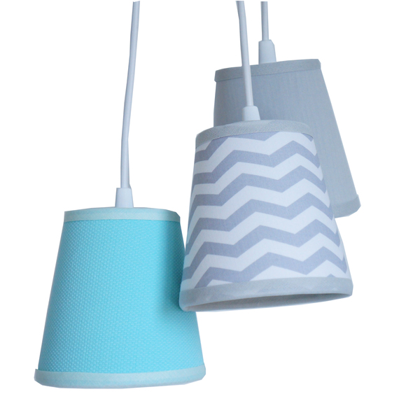 Lustre Pendente Luminária Piquet E Chevron E Tiffany Bivolt