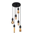 Lustre Pendente Luminária Retro Md-4162/6 Suporte Para Lâmpad