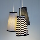 Lustre Pendente Luminária Sala Quarto Escritório Preta Bivolt