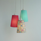 Lustre Pendente Luminária Teto Arabescos Colorido Bivolt