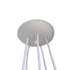 Lustre Pendente Luminária Teto Cachinho Laranja, Azul, Cinza