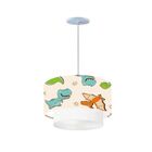 Lustre Pendente Luminária Teto Cúpula Ø40x28 Personagens  Md8