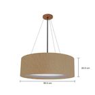 Lustre Pendente Luminária Teto Cúpula Ø50x20 Cores Diversas M
