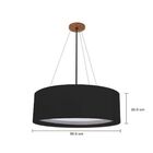 Lustre Pendente Luminária Teto Cúpula Ø50x20 Cores Diversas M