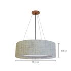 Lustre Pendente Luminária Teto Cúpula Ø50x20 Cores Diversas M