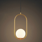 Lustre Pendente Luminaria Teto E27 Globo Oval Decoraçao Moder