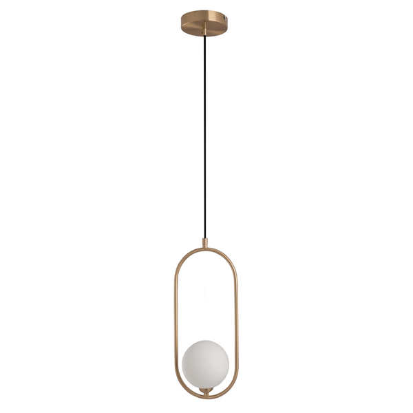 Lustre Pendente Luminaria Teto E27 Globo Oval Decoraçao Moder