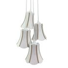 Lustre Pendente Luminária Teto Quarto Sala Paris Linho E Bege