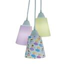 Lustre Pendente Luminária Teto Tecidos Bailarinas Coloridas B