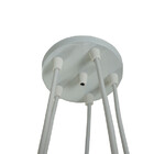 Lustre Pendente Luminária Teto Triângulos Amarelo E Cinza Biv