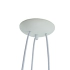 Lustre Pendente Luminária Trio Rendado Bege