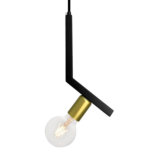 Lustre Pendente Lumix Ln1004 Preto E27 Bivolt