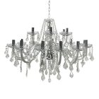 Lustre Pendente Lumix Lu125 18 Braços Transparente E14 Bivolt