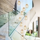 Lustre Pendente Luxo Pé Direito Alto Duplo Longo Comprido Gra