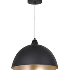 Lustre Pendente Macau 1 Lamp E27 Preto/gold - 3102 Pt/gld