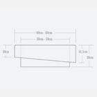 Lustre Pendente Madeira Doble Quadrado 60cm - 5 Luzes Ébano