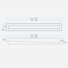 Lustre Pendente Madeira Doble Retangular 75cm - 1 Luz Marfim