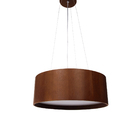 Lustre Pendente Madeira Redondo 25cm Mel