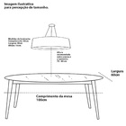 Lustre Pendente Madeira Redondo 40cm Mel