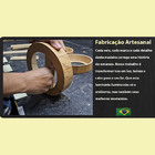 Lustre Pendente Madeira Redondo 50cm Mel