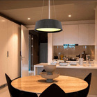 Lustre Pendente Madeira Redondo 50cm Preto