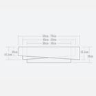 Lustre Pendente Madeira Trinity Quadrado 50cm - 3 Luzes Marfim