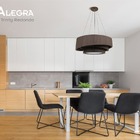 Lustre Pendente Madeira Trinity Redondo 50cm - 3 Luzes Imbuia