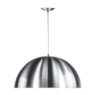 Lustre Pendente Meia Lua 40cm Alumínio New Escovado