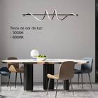 Lustre Pendente Moderno 100cm Led 36w 3000k Ou 6000k Bivolt P